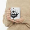 Adventure awaits compass mountain hiking coffee mug for hikers – teenitee