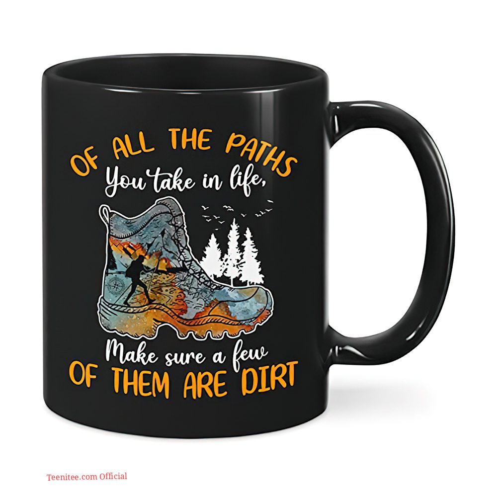 Unique hiking gift coffee mug for men & women – celebrate life’s paths with teenitee!