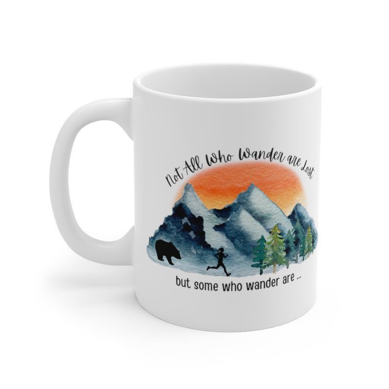 But some who wander are lost funny hiking coffee mug for hikers – teenitee