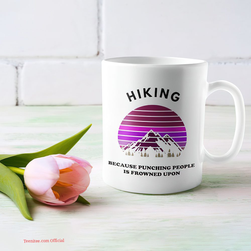 Teenitee hiking coffee mug gift – perfect for punching frowners!