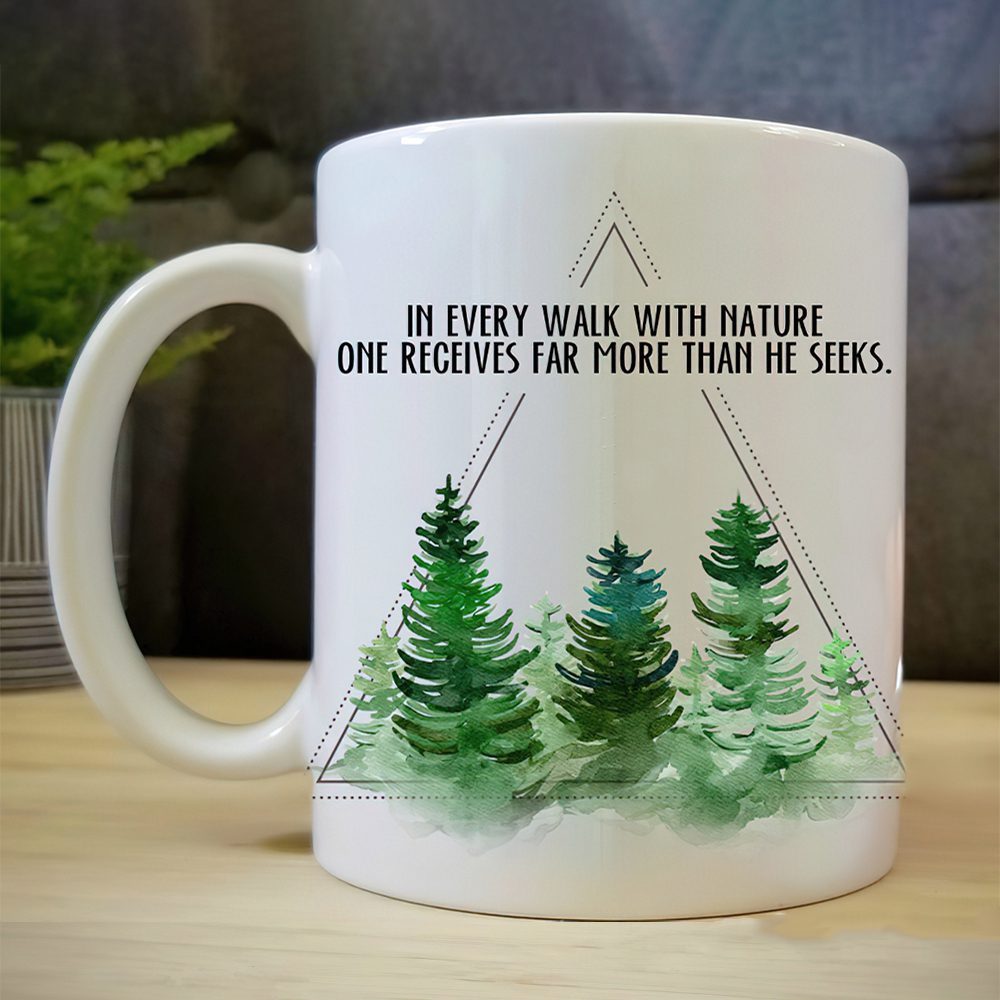 In every walk with nature hiking coffee mug for man woman – teenitee