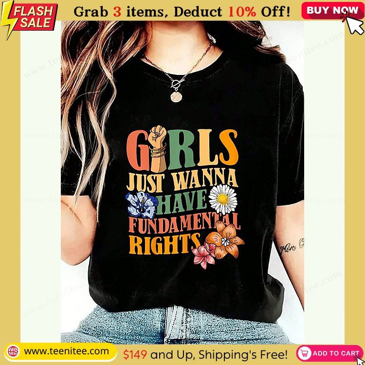 100 cotton girls just wanna have fundamental rights t shirt cotton graphic tee for women round neck short sleeve casual tops 979.jpg