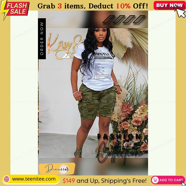 camo print high waist ripped pockets denim shorts 669.jpg