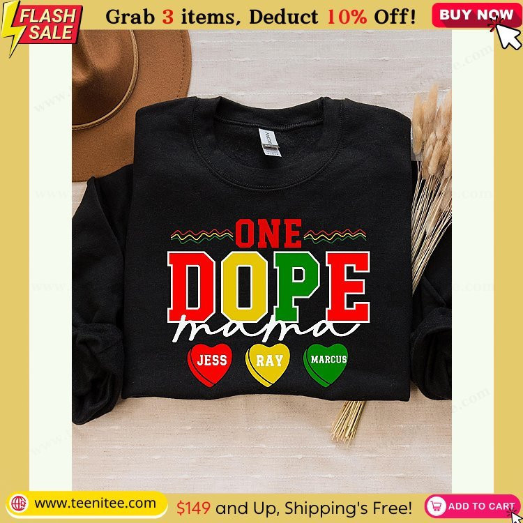dope black mom shirt personalized mom sweatshirt gift for mother for black history month black valentine sweatshirt mom with kids names 528.jpg