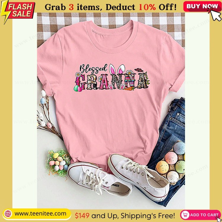 easter lettering slogan print short sleeved t shirt short sleeved crew collar casual top summer and spring womens wear st patricks day 185 1.jpg