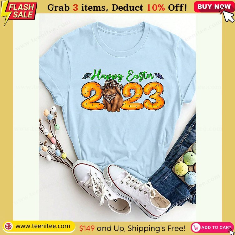 easter lettering slogan print short sleeved t shirt short sleeved crew collar casual top summer and spring womens wear st patricks day 701.jpg