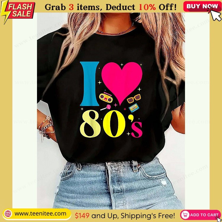 i love the 80s 80s 90s costume party t shirt print t shirt casual crew neck short sleeve comfort tee top for spring summer womens clothing 894.jpg