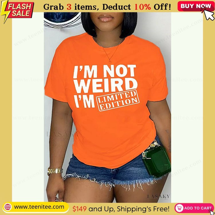 lasaky navy blue casual street patchwork letter o neck t shirt with print design orange s 320.jpg