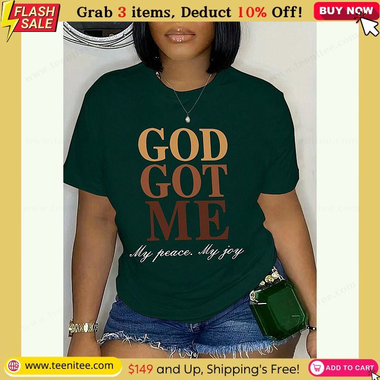 slogan print round neck short sleeve t shirt god got me my peace my joy graphic tees women tops 655.jpg