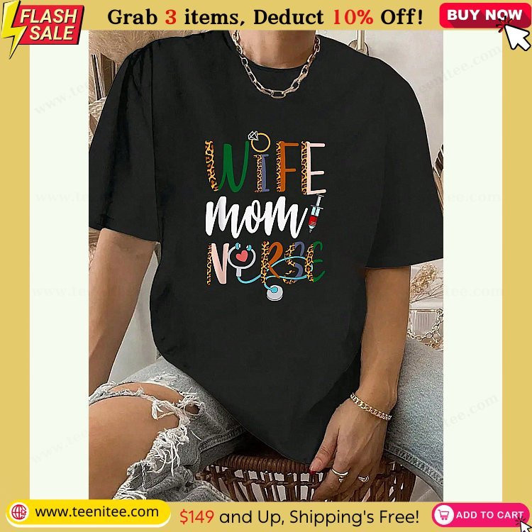 wife mom nurse womens rn lpn mothers day for nurses t shirt 100 cotton short sleeve summer spring essential womens clothing printed graphic tee for t shirt lovers 901.jpg