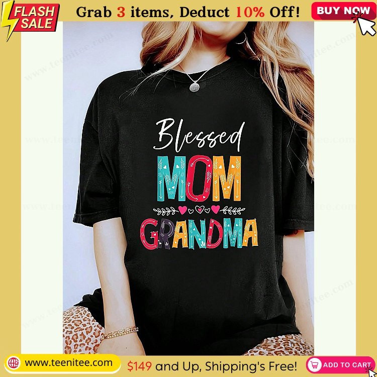 womens mom grandma loving mothers day women girls t shirt 100 cotton casual short sleeve printed crew neck t shirt for spring summer comfortable relaxed fit 568.jpg