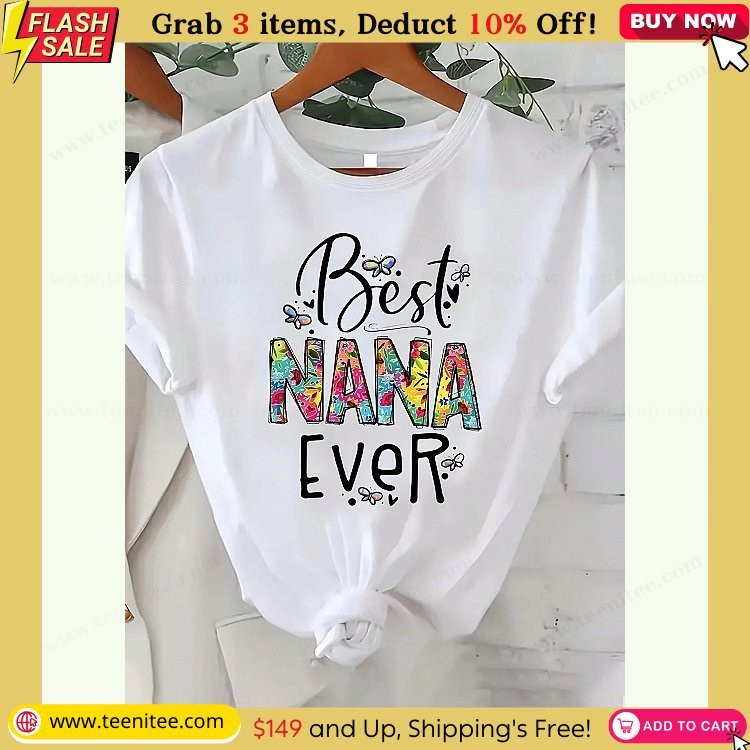 womens nana mothers day sunflowers graphic print t shirt casual shirt soft breathable crew neck for everyday wear 381.jpg